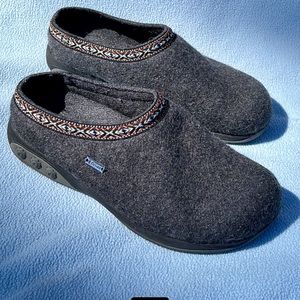 Therafit grey wool clogs size 7.-8 EU 38